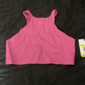 Pink Nike Sports bra with back cut outs
